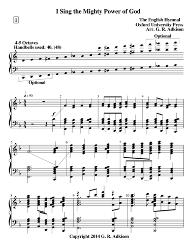 I Sing the Mighty Power of God (arr. G. R. Adkison)