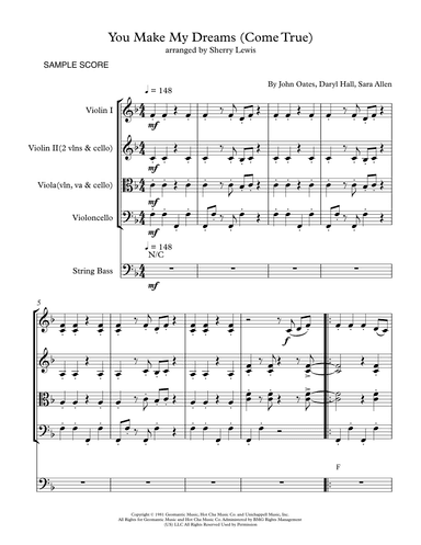 You Make My Dreams (arr. Sherry Lewis Publishing)