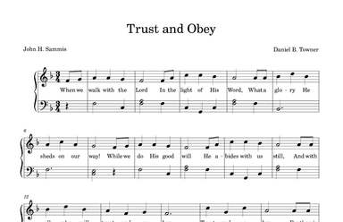 Trust and Obey (arr. Colby Gordon)