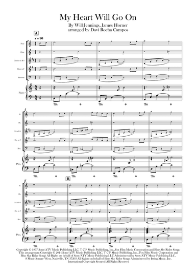 My Heart Will Go On (love Theme From 'titanic') (arr. Davi Rocha Campos)