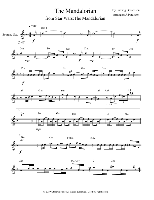 The Mandalorian (arr. Andrew Pattinson)