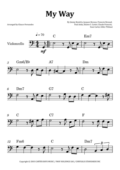 I Did It My Way (arr. Glauco Fernandes)