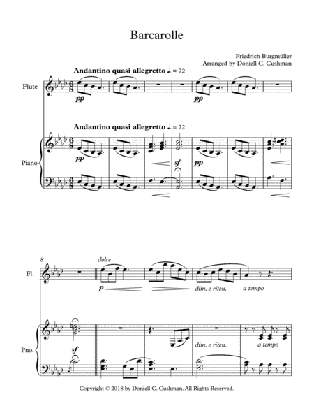 Barcarolle (arr. Doniell Cushman)