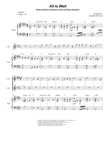 All Is Well (arr. Stephen DeCesare)