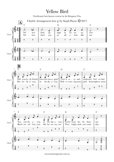 Yellow Bird (arr. Steph Payne)