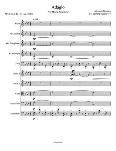 Adagio (arr. B Hazelgrove & Peet du Toit)
