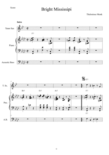 Bright Mississippi (arr. The Sheet Music Library)