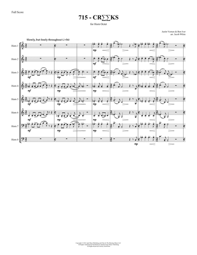 715 - Creeks (arr. Jacob White)