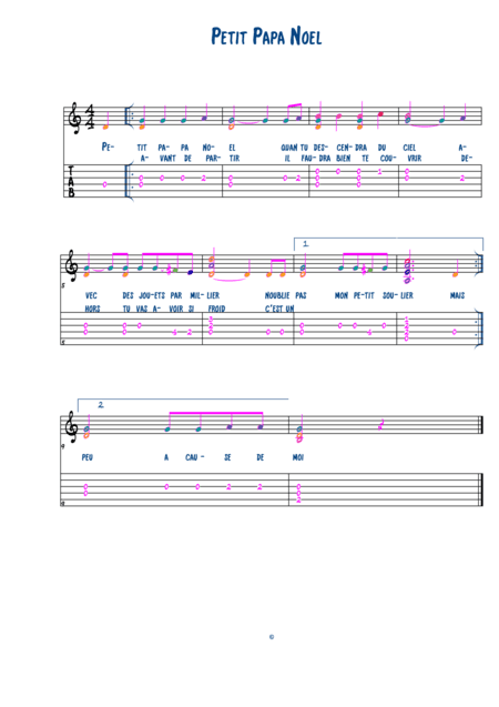 Petit Papa Noel (arr. Mercedes Moore)