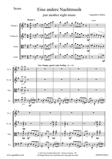 Just Another Night Music (Mozart´s Little Night Music in a Latin Version) (arr. Augustin Lehfuss)