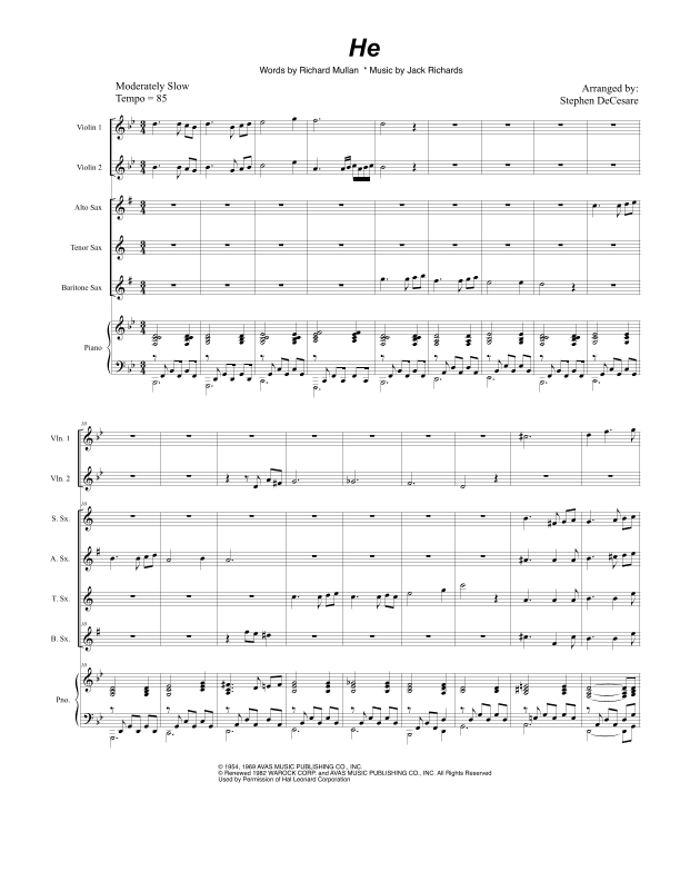 He (arr. Stephen DeCesare)