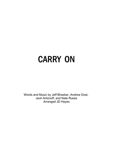 Carry On (arr. JD Hayes)