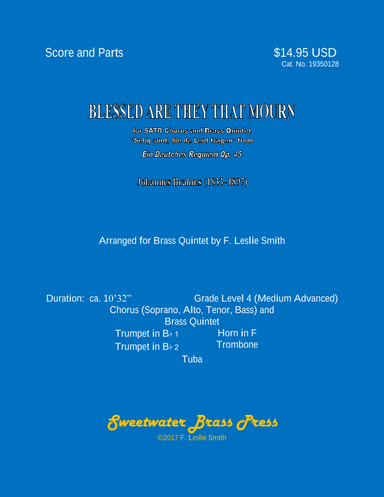 Blessed Are They That Mourn (for SATB Chorus and Brass Quintet) (arr. F. Leslie Smith)