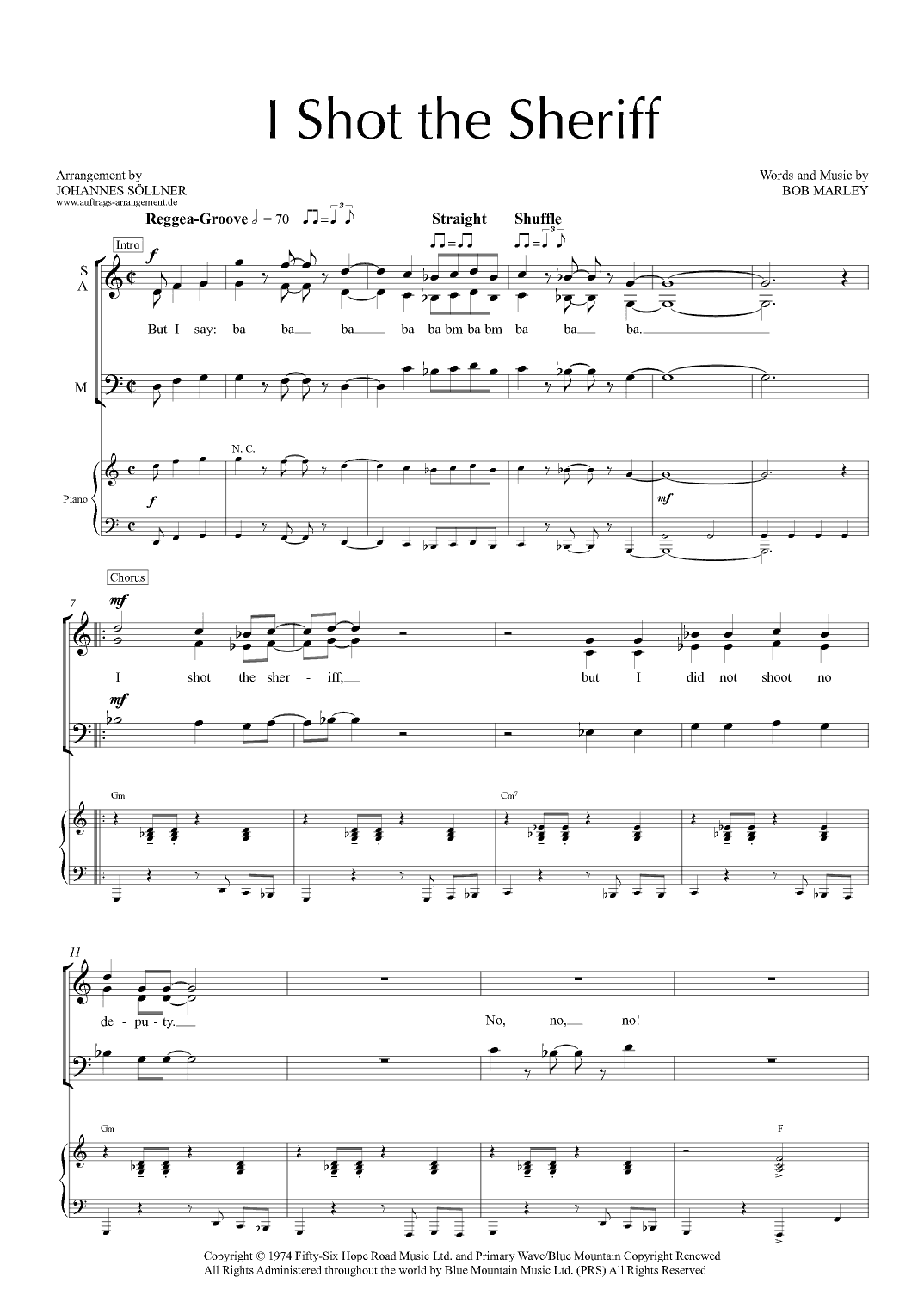 I Shot The Sheriff (arr. Johannes Söllner)