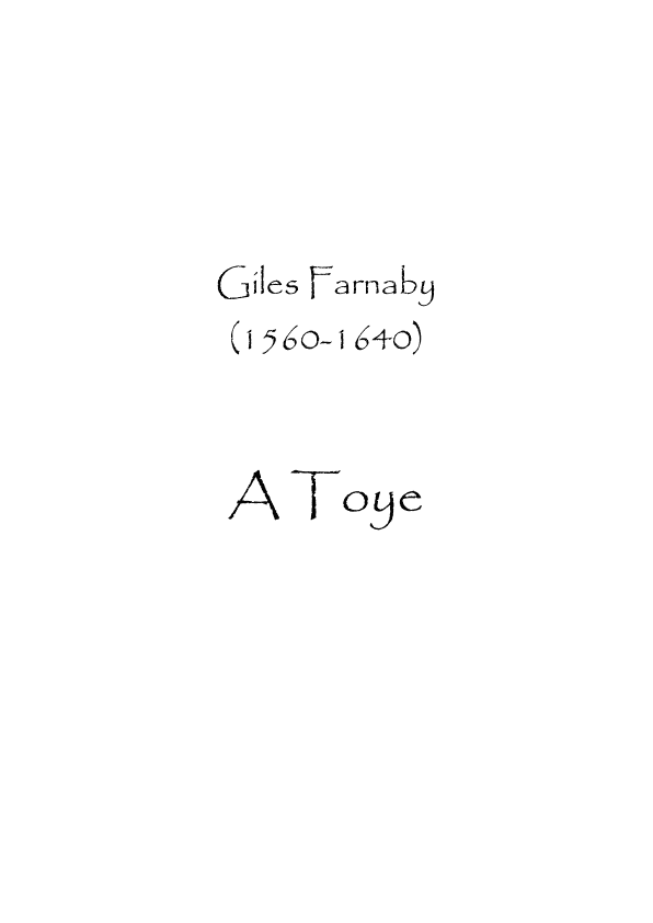 A Toye (arr. Spence Bundy)