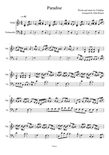 Paradise (arr. Julia Rogers)