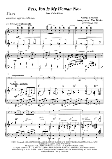 Bess, You Is My Woman (arr. Uwe Roessler Rössler Rassler)