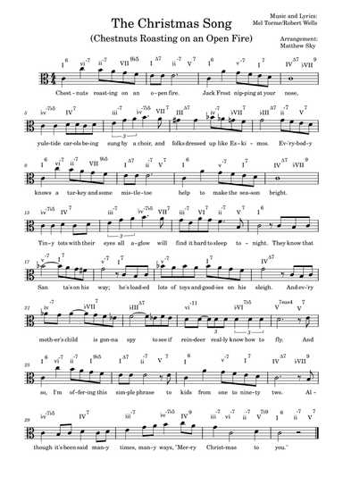 The Christmas Song (chestnuts Roasting On An Open Fire) (arr. Matthew Sky)