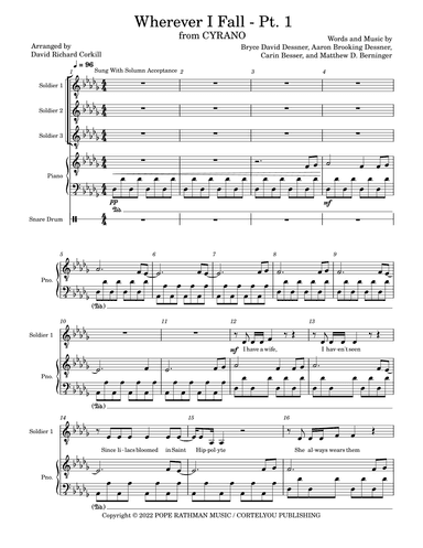 Wherever I Fall - Part 1 (fr. 'cyrano') (arr. David Richard Corkill)