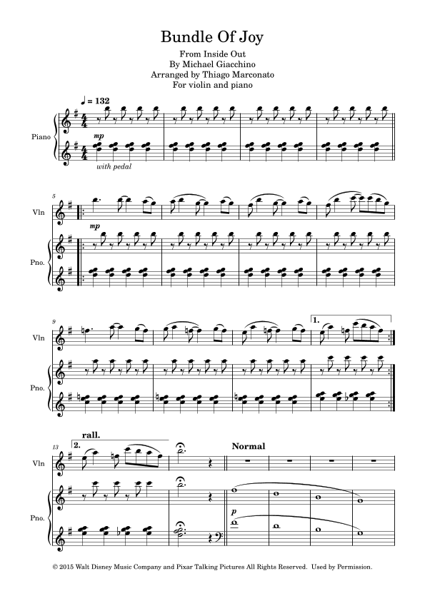 Bundle Of Joy (arr. Thiago Marconato)