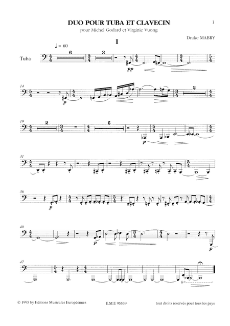 Duo for Tuba and harpsichord