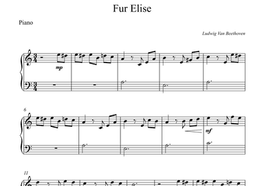 Fur Elise - Beethoven (arr. Wesley S. SIlva)