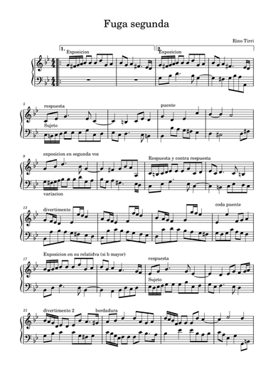 She - Piano Fugue