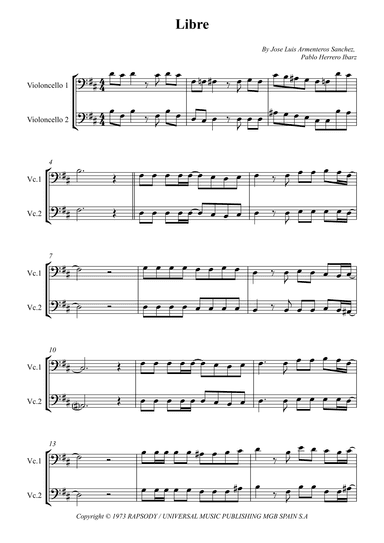 Libre (arr. Wesley S. SIlva)