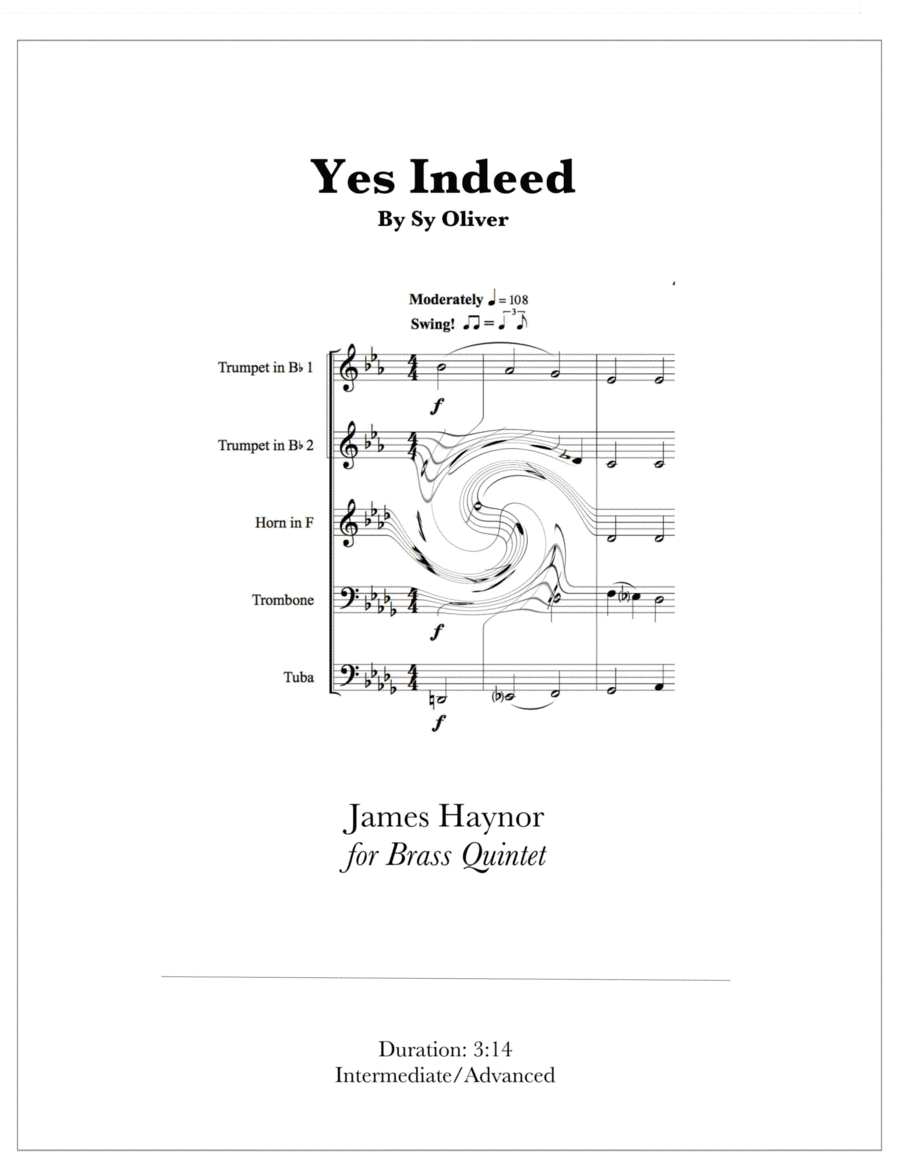 Yes Indeed (arr. James Haynor)