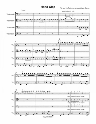 Handclap (arr. Jessica Catron)