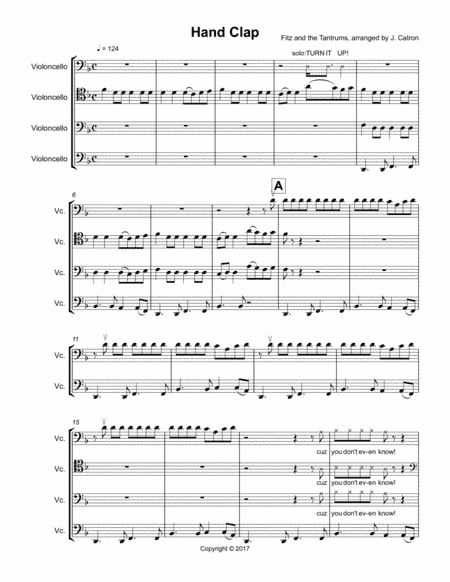 Handclap (arr. Jessica Catron)