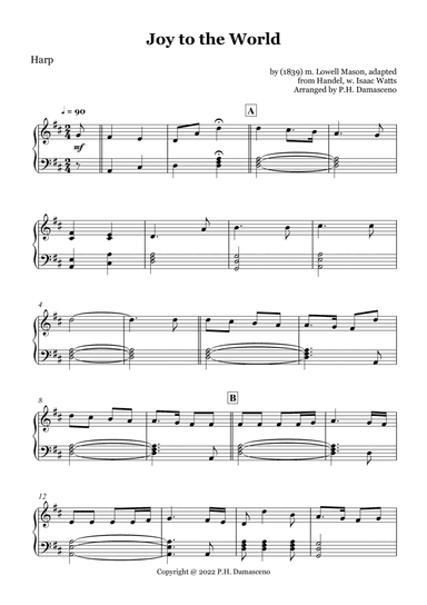 Joy to the World - Harp Solo (arr. P.H. Damasceno)
