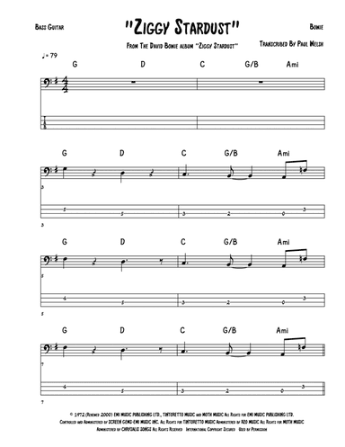 Ziggy Stardust (arr. Accubass)