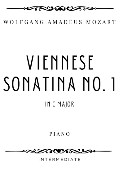 Mozart - Viennese Sonatina No. 1 - Intermediate (arr. Piacere Music Sheets)