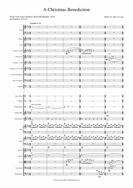 A Christmas Benediction (Orchestration)