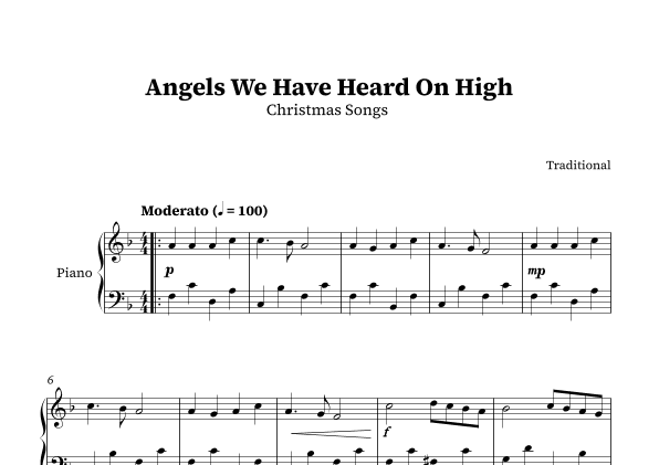 Angels We Have Heard On High (arr. Guima's Editions)