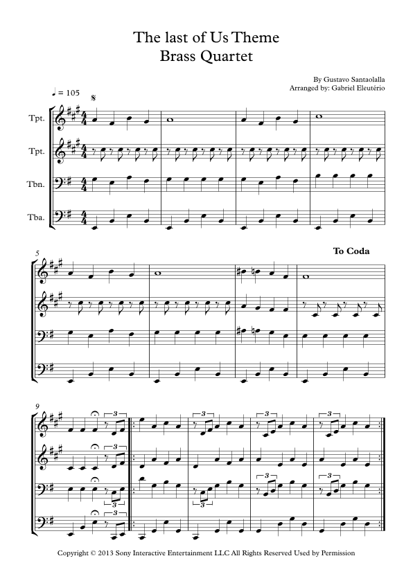 The Last Of Us (arr. Gabriel Eleutério)