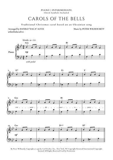 Carol Of The Bells (arr. Danilo "Daca" Alves)