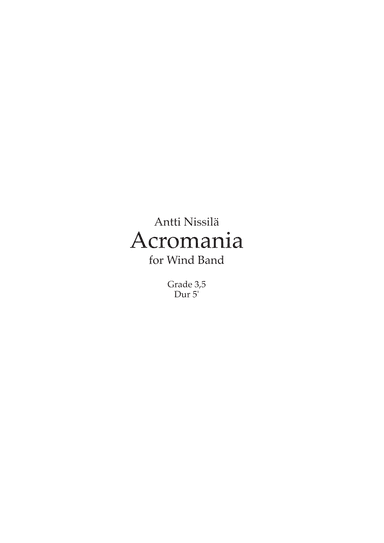 Acromania