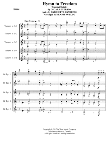 Hymn To Freedom (arr. Dennis Ruello)