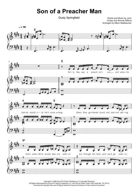 Son Of A Preacher Man (arr. Mario Stallbaumer)