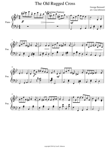 The Old Rugged Cross: A Ragtime Fantasy (arr. Lisa E. Johnson)