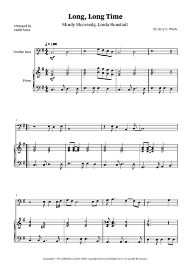 Long Long Time (arr. Valdir Maia)