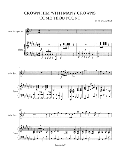 Crown Him With Many Crowns and Come Thou Fount (arr. Nick Lacanski)