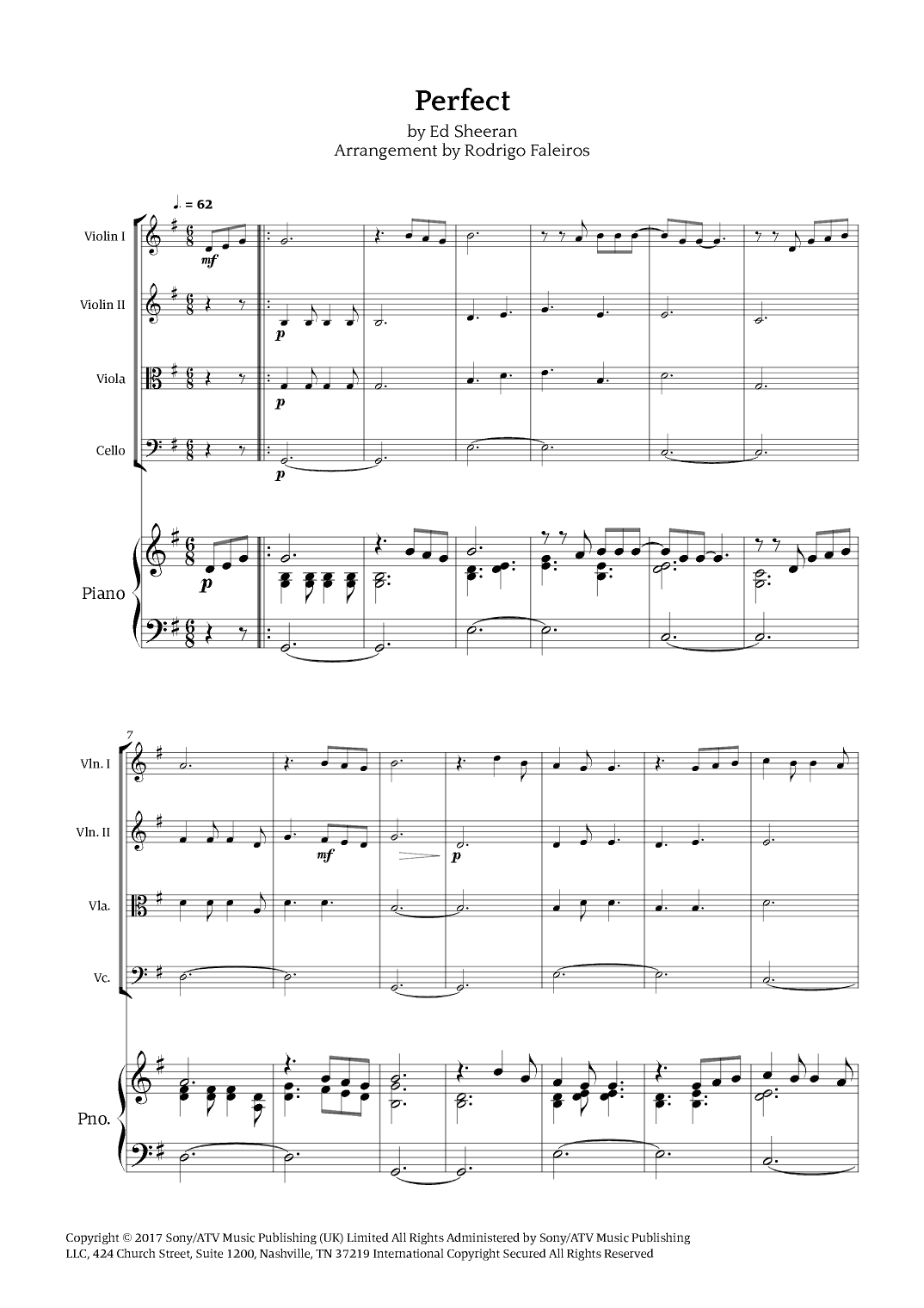 Perfect (arr. Rodrigo Faleiros)