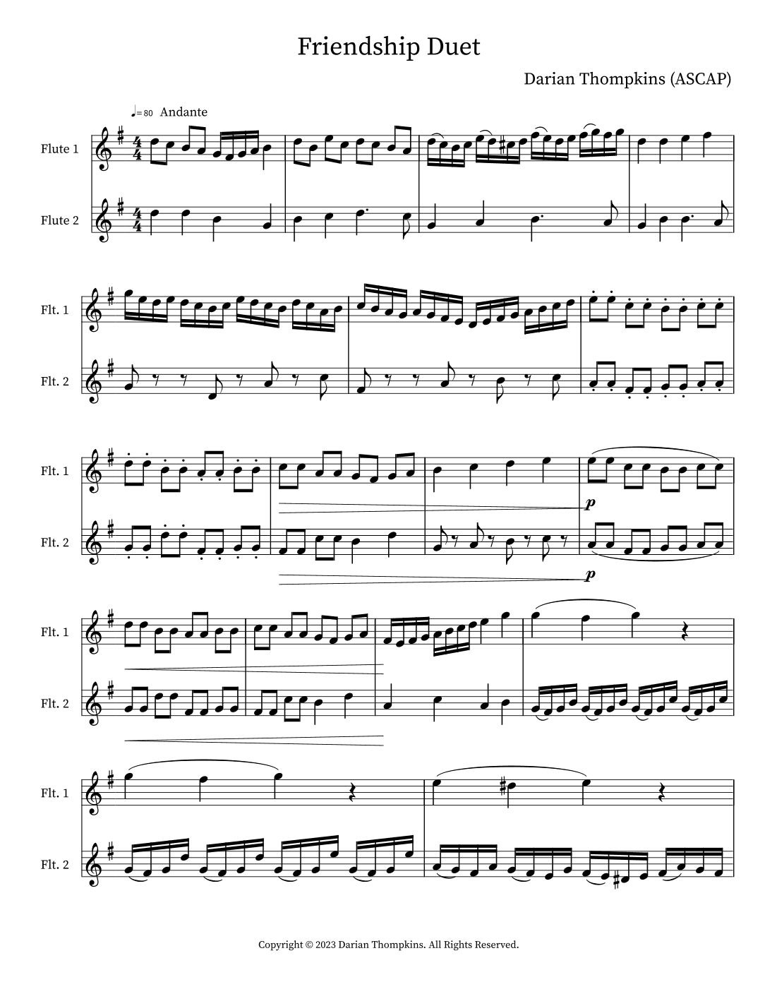 Friendship Duet