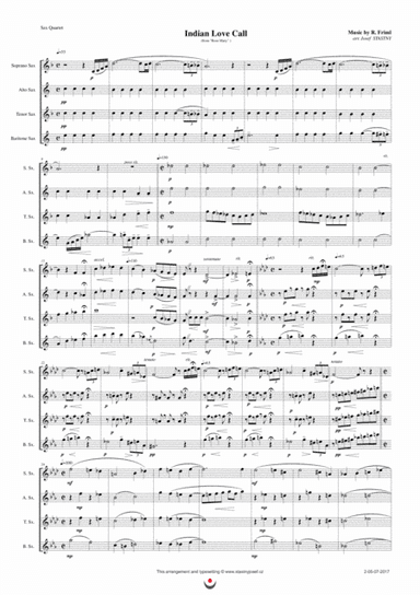 Indian Love Call (arr. Josef STASTNY)