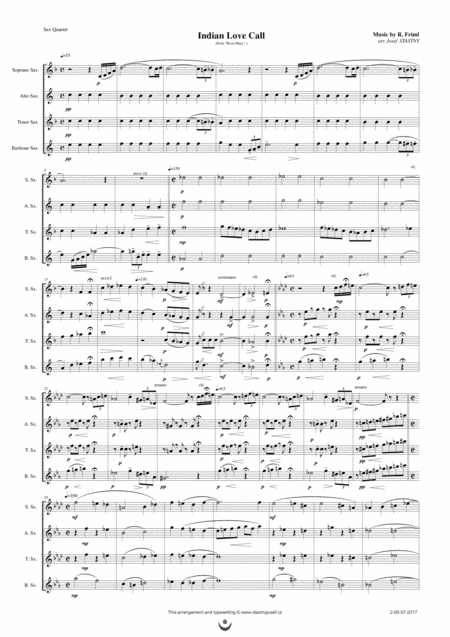 Indian Love Call (arr. Josef STASTNY)