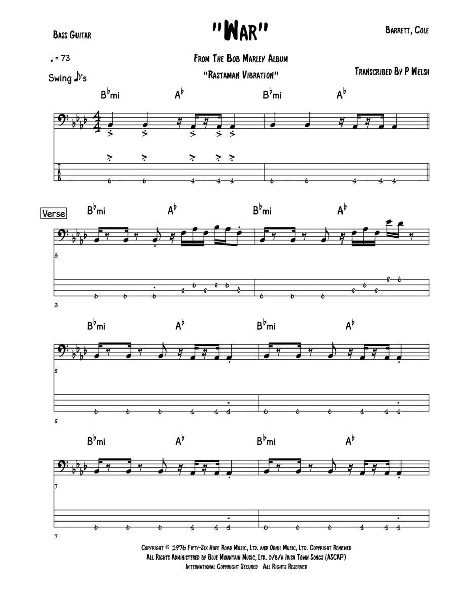 War (arr. Accubass)