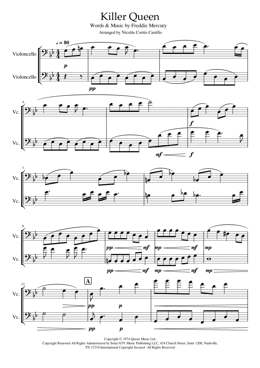 Killer Queen (arr. Nicolás Cortés Castillo)
